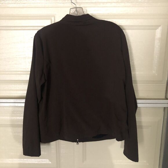 Lucy Activewear Full Zip Jacket Women’s XL Brown Lightweight Stretch Athleisure - Picture 3 of 9